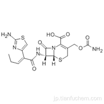 （６Ｒ、７Ｒ）−３  -  ［［（アミノカルボニル）オキシ］メチル］ −７  -  ［［（２Ｚ）−２−（２−アミノ−４−チアゾリル）−１−オキソ−２−ペンテニル］アミノ］ −８ - オキソ−５−チア−１−アザビシクロ［４．２．０］オクト−２−エン−２−カルボン酸ＣＡＳ １３５８８９−００−８